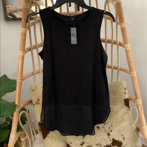 ANN TAYLOR SHEER BOTTOM TOP, XSP